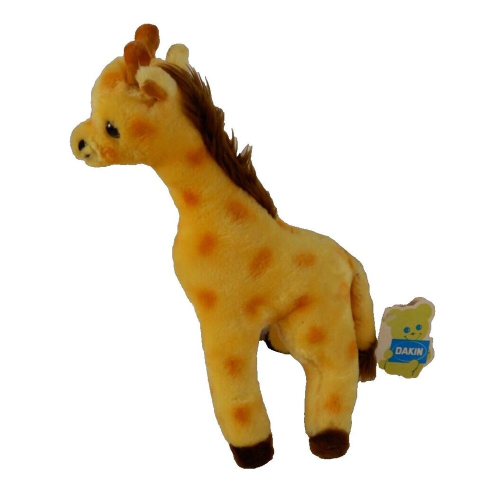 Dakin Jiffy Giraffe Standing 12.5" tall Yellow with hang tag #31-3613 VTG 1974